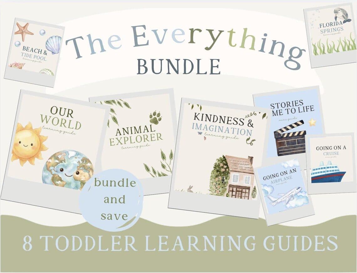 Wonder Themes Everything Bundle | 16 Toddler Learning Guides for Ages 2-5 | Preschool & Early Elementary Activities